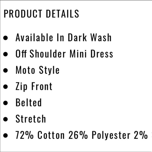 🛑 Jean Off-The-Shoulder Dress - Picture 6 of 6